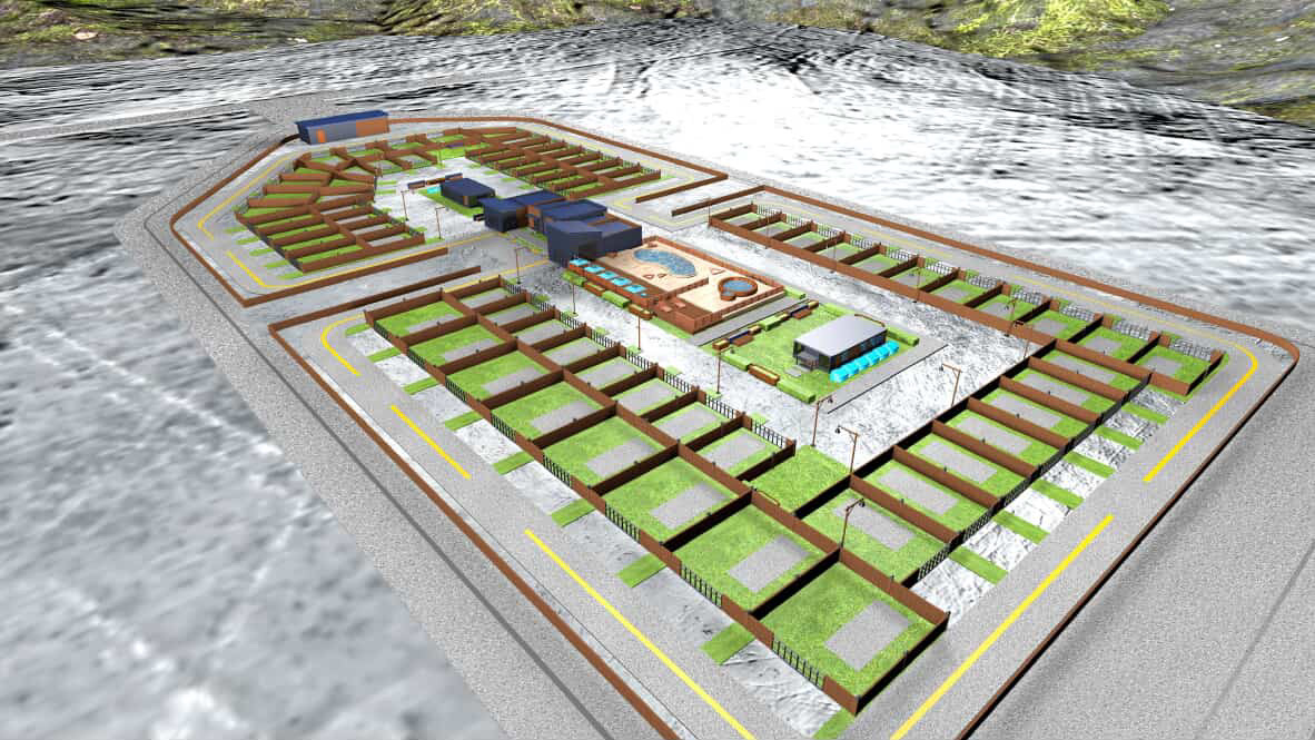 Aerial view of Modern Horizon Village RV Park